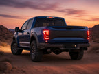 Ford F-150 Raptor with BLIS (2017-2019) with dark red LED tail lights installed