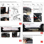 Running Boards Sides Steps for 2018 - 2024 Jeep Wrangler JL and Unlimited 4 - Door - GENSSI Exterior Part