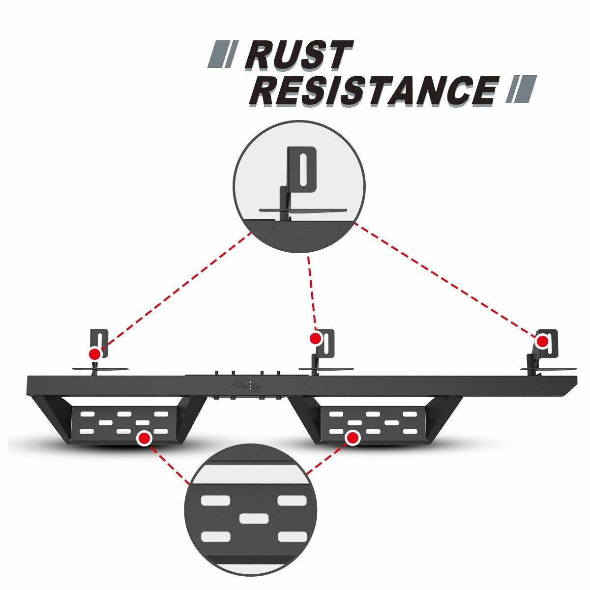 Running Boards Sides Steps for 2018-2024 Jeep Wrangler JL and Unlimited 4-Door Exterior Part
