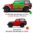 Running Boards Sides Steps for 2018 - 2024 Jeep Wrangler JL and Unlimited 4 - Door - GENSSI Exterior Part