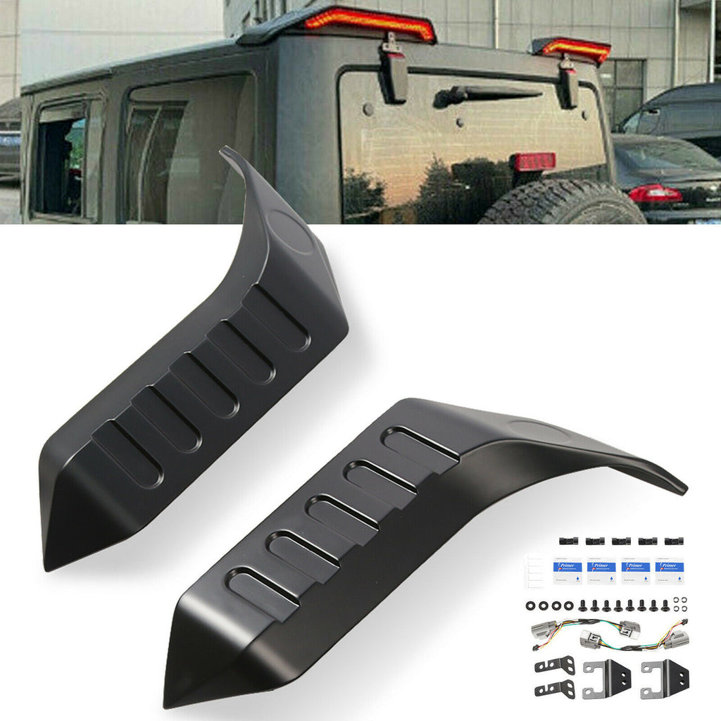 Rear Roof Top Spoiler Wing LED Taillights for Jeep Wrangler JK and JL 2007-2020 Lighting