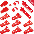 Red Exterior Door Hinge Cover Trims Set for 2018 - 2023 Jeep Wrangler JL JLU - GENSSI Exterior Part