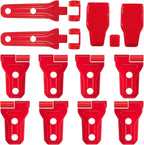 Red Exterior Door Hinge Cover Trims Set for 2018 - 2023 Jeep Wrangler JL JLU - GENSSI Exterior Part