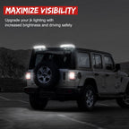 High Roof Mount Brake And Turn Signals LED Lights for 2007 - 2018 Jeep Wrangler JK JKU - GENSSI Lighting