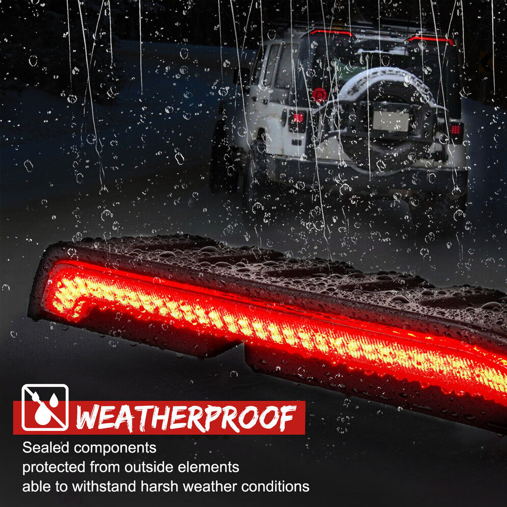 High Roof Mount Brake And Turn Signals LED Lights for 2007-2018 Jeep Wrangler JK JKU Lighting