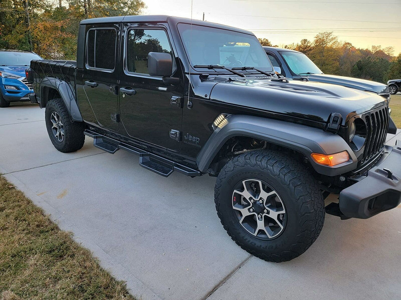 LED Fender Side Marker Lights DRL Dynamic Turn Signal for 2018-2023 Jeep Wrangler JL JLU Gladiator JT Lighting