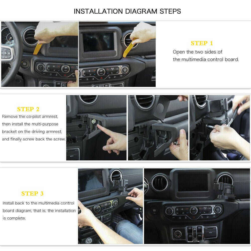 Cup Holder for Jeep Wrangler JL 2018+ - GENSSI Interior Part