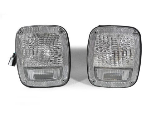 Clear LED Tail Lights for Wrangler TJ 1997-2006 Default Title Lighting