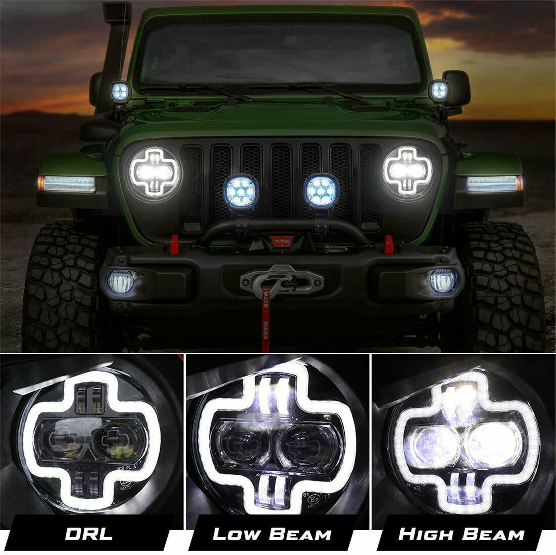 ARRAY 9 Inch LED Headlights for Wrangler JL & Gladiator 2018+ Lighting