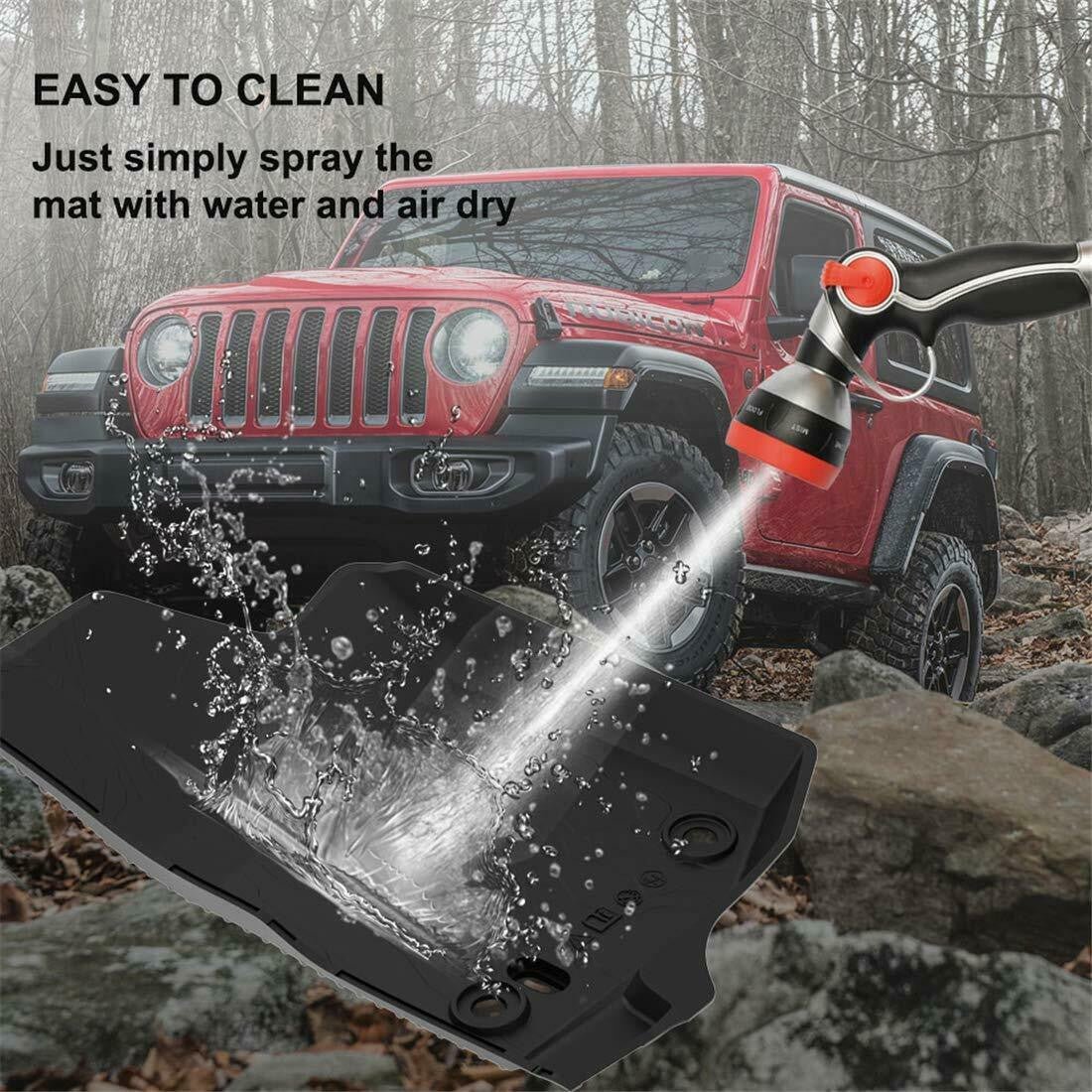 Floor Mats Front Rear for Jeep Wrangler JLU 4 Door 2018+ - GENSSI Interior Part