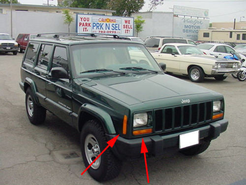 Smoke Front Corner & Bumper Signal Lights for Jeep Cherokee XJ 1997-2001 Lighting