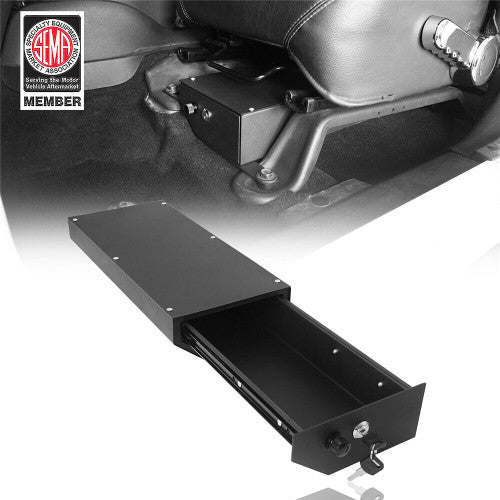 Driver Side Under Seat Safe Box for 2007 - 2018 Jeep Wrangler JK - GENSSI Interior Part