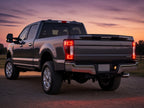 Ford F-250 F-350 Super Duty Halogen Models (2017-2022) with chrome LED tail lights installed