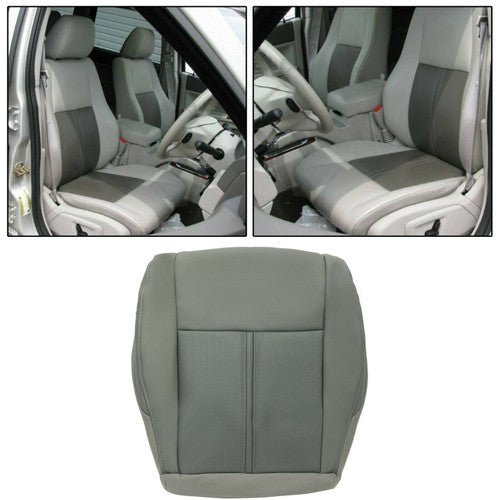 Front Seat Cushion Cover Driver Side For Jeep Grand Cherokee (2005 - 2007) 2 - Tone Gray - GENSSI Interior Part