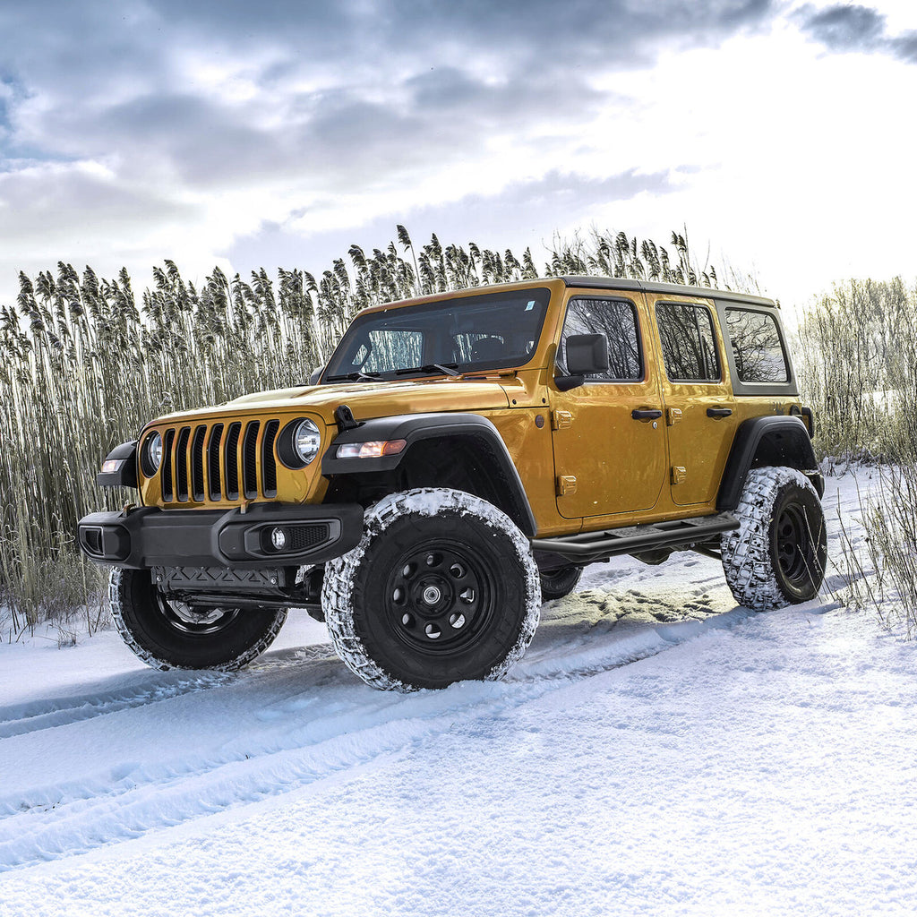 Running Boards Side Steps Rail Steps Rock Sliders for Jeep Wrangler JLU Tube 4dr 2018 -2023 Tube Style Exterior Part