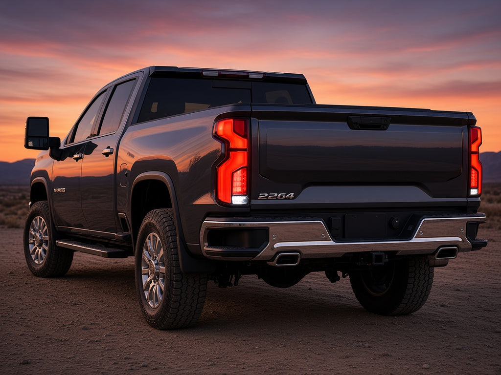 Chevy Silverado 2500HD 3500HD (2024-2026) with halogen tail lights installed
