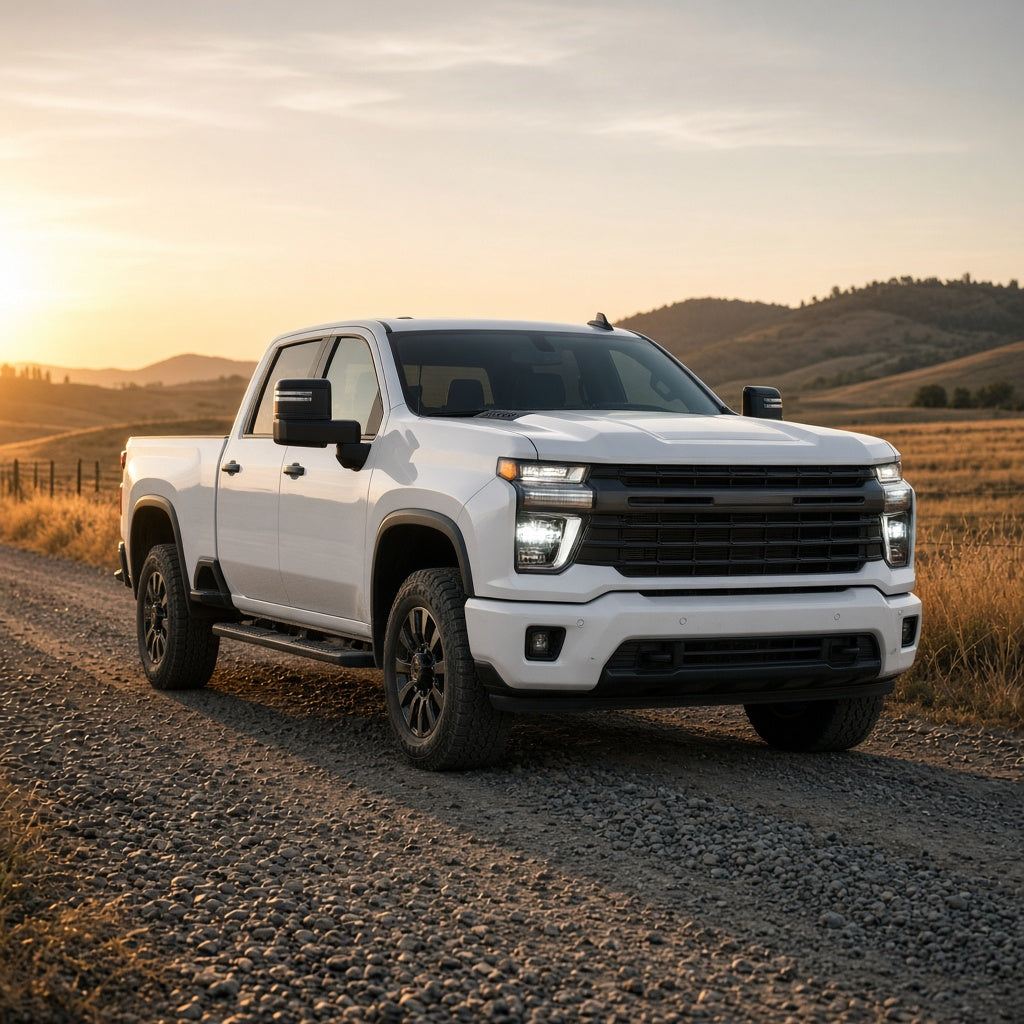2020-2023 Chevrolet Silverado 2500HD/3500HD with LED headlights installed