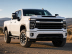 2024-2026 Chevy Silverado 2500HD with black halogen headlights installed