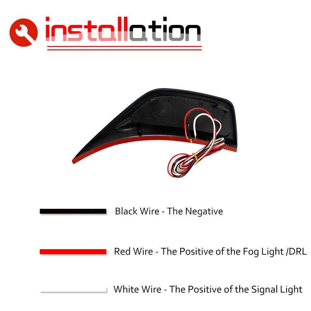 DRL And Turn Signal LED Front Fender Side Marker Lights for 2018 - 2023 Jeep Wrangler Gladiator JL JLU - GENSSI Lighting