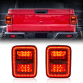 Smoked 2nd Gen LED Tail Lights Brake Turn Signal Reverse for Jeep Gladiator JT 2019-2023 Default Title Lighting