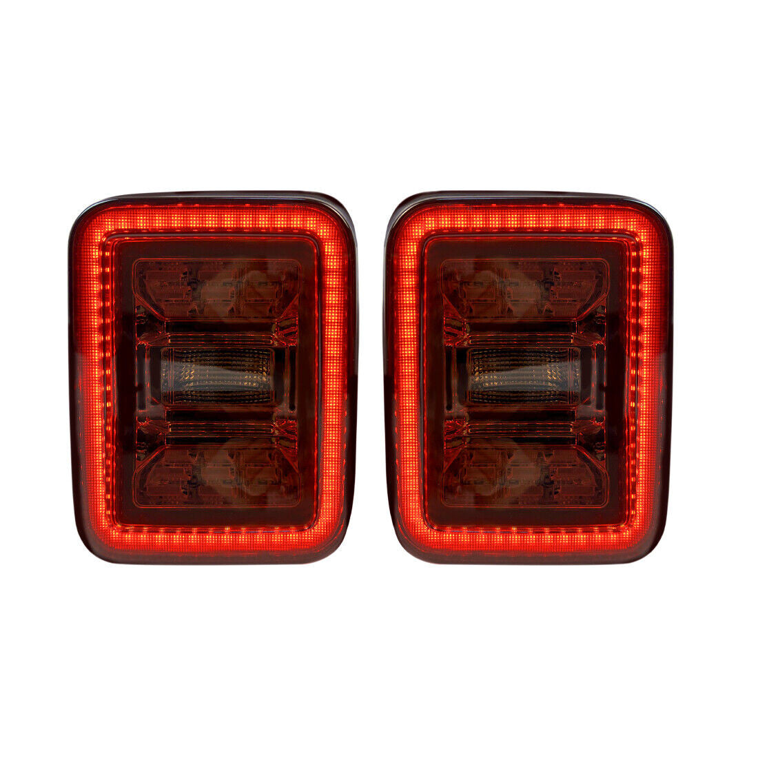 Smoked 2nd Gen LED Tail Lights Brake Turn Signal Reverse for Jeep Gladiator JT 2019-2023 Lighting