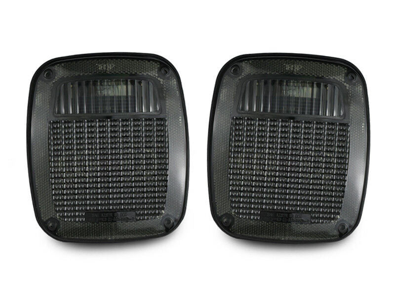 DEPO Smoke Tail Bumper Signal Side Marker Lights for Jeep Wrangler TJ 1998-2006 Lighting