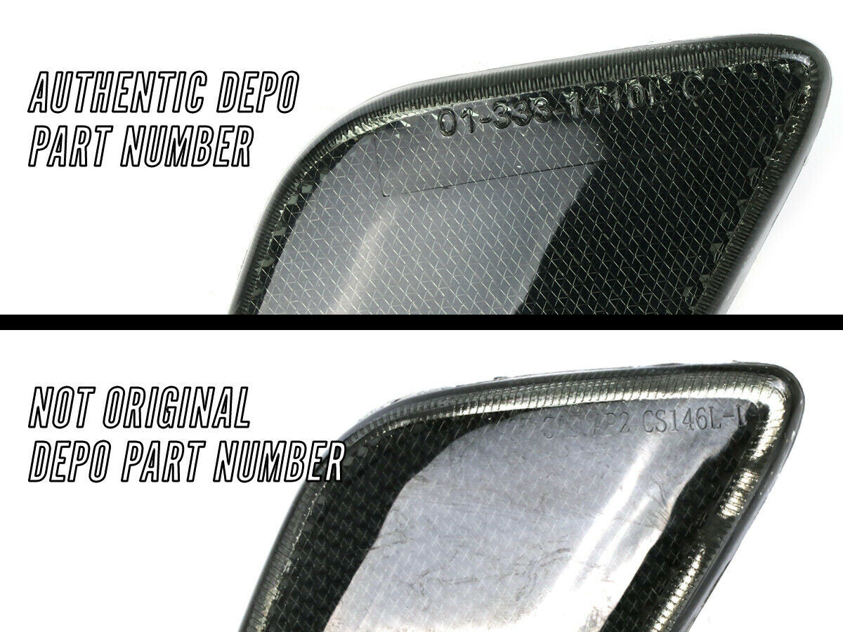 DEPO Smoke Tail Bumper Signal Side Marker Lights for Jeep Wrangler TJ 1998-2006 Lighting