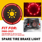Spare Tire Brake LED Light for 1986 - 2021 Jeep Wrangler JL JK TJ LJ YJ CJ - GENSSI Lighting