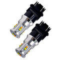 3157 3057 4157 3156 LED Tail Light Switch-Back Amber White Bulbs (2 Pack)