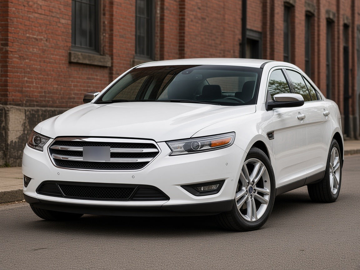 2010-2012 Ford Taurus with chrome halogen projector headlights installed
