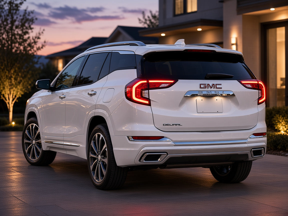 GMC Terrain Denali (2018-2021) with chrome LED outer tail lights installed