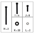 Tailgate Reinforcement Steel Powder Coated For 2007 - 2018 Jeep Wrangler JK - GENSSI Exterior Part