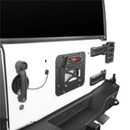 Tailgate Steel Spare Tire License Plate and LED Light for 2007 - 2018 Jeep Wrangler JK - GENSSI Exterior Part