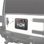 Tailgate Steel Spare Tire License Plate and LED Light for 2007 - 2018 Jeep Wrangler JK - GENSSI Exterior Part