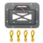 Tailgate Steel Spare Tire License Plate and LED Light for 2007 - 2018 Jeep Wrangler JK - GENSSI Exterior Part