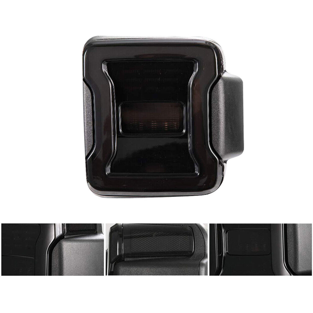 Smoked LED Tail Lights Brake Reverse Turn Signals for 2018-2021 Jeep Wrangler JL JLU Lighting