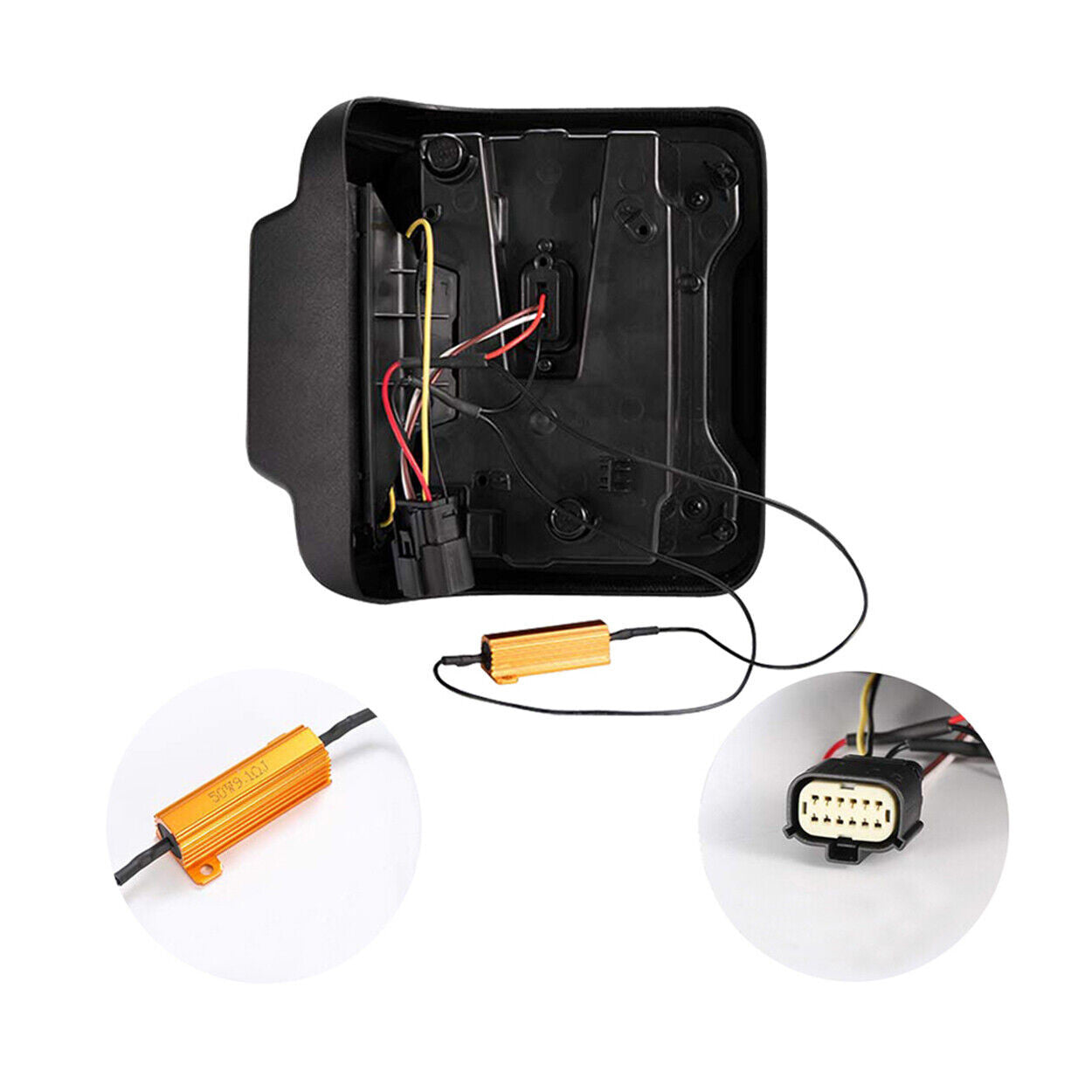 Smoked LED Tail Lights Brake Reverse Turn Signals for 2018-2021 Jeep Wrangler JL JLU Lighting