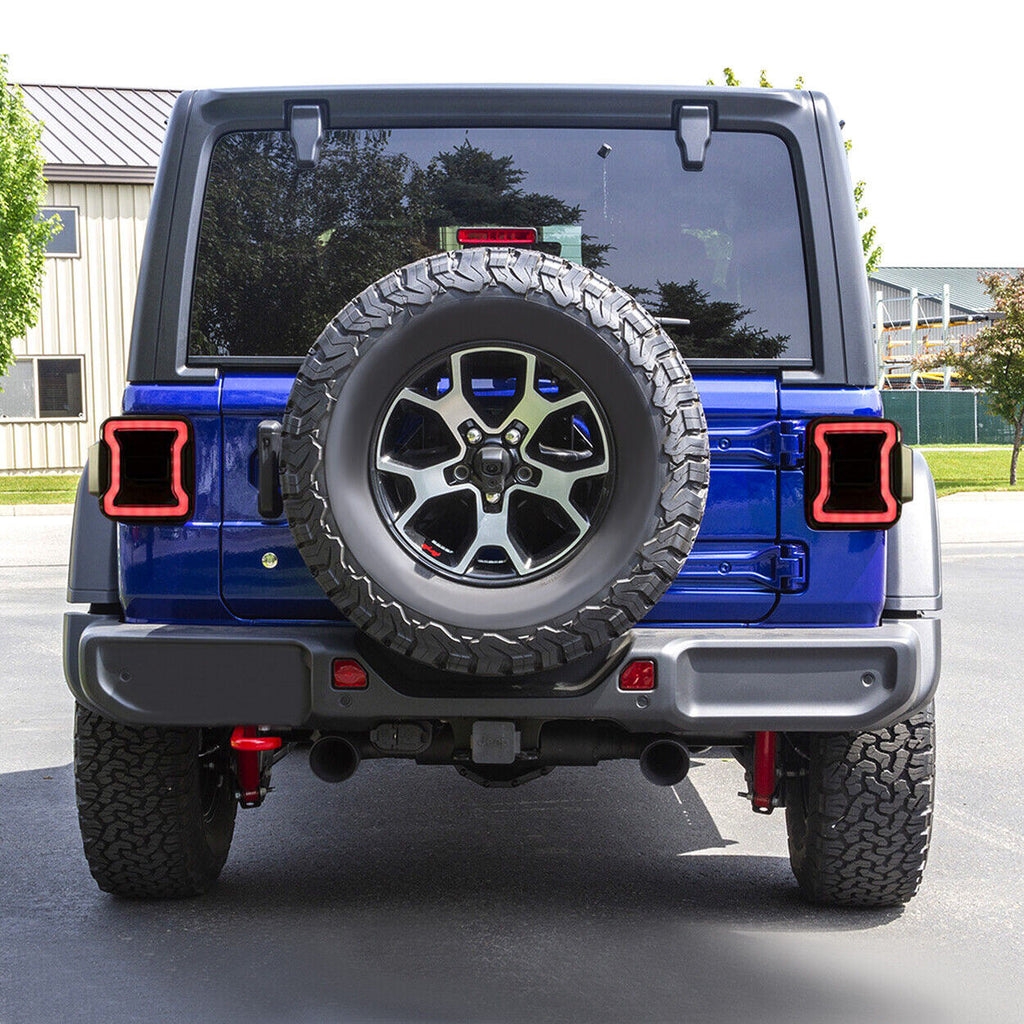 Smoked LED Tail Lights Brake Reverse Turn Signals for 2018-2021 Jeep Wrangler JL JLU Lighting