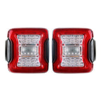 Clear LED Tail Lights Brake Reverse Turn Signals for 2018 - 2021 Jeep Wrangler JL JLU - GENSSI Lighting