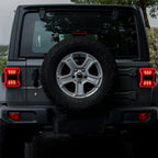 Clear LED Tail Lights Brake Reverse Turn Signals for 2018 - 2021 Jeep Wrangler JL JLU - GENSSI Lighting