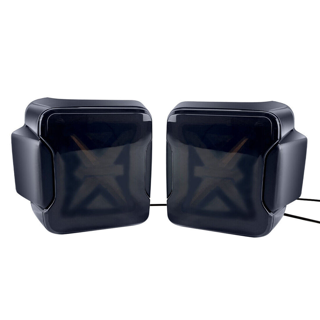 Arrow Smoked LED Rear Tail Lights Brake Reverse Turn Signals for 2018-2021 Jeep Wrangler JL JLU Lighting