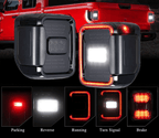 Smoked Lens Led Running Light Reversing Tail Lights for Jeep Gladiator JT 2019 - 2023 - GENSSI Lighting