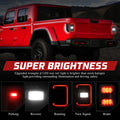 Smoked Lens Led Running Light Reversing Tail Lights for Jeep Gladiator JT 2019-2023 Default Title Lighting