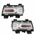 Clear LED Turn Signal DRL Fender Sequence Lights for Wrangler JL JLU Gladiator JT 2018 - 2023 - GENSSI Lighting