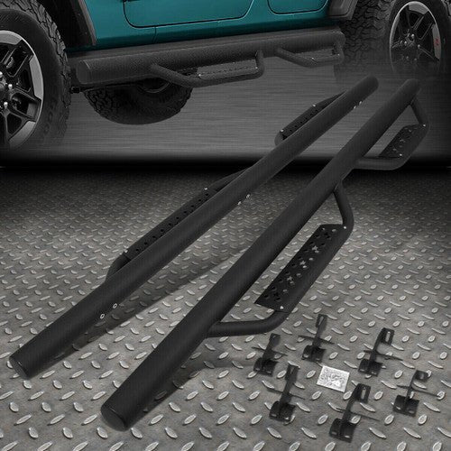 Coated Stars Side Steps for 2018 - 2022 Jeep Wrangler JL 4 Door - GENSSI Exterior Part
