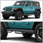 Coated Stars Side Steps for 2018 - 2022 Jeep Wrangler JL 4 Door - GENSSI Exterior Part