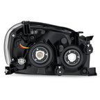 Driver side Black Halogen headlight close-up for 2009-2012 Toyota RAV4