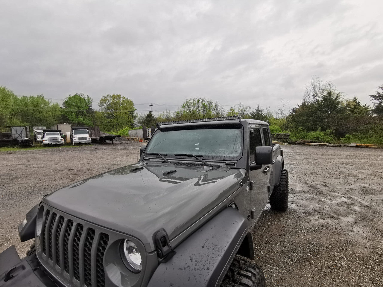 52 Inch Light Bar Bracket for Jeep Wrangler JL JLU JT Gladiator Exterior Part