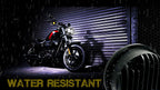 4.65 In LED Black Projector Headlight Harley Davidson Dyna Fat Bob FXDF 2008-2016 Black (2 Pack) Lighting