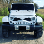 White Trooper Grille for 2007 - 2018 Jeep Wrangler JK JKU - GENSSI Grille